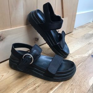 Zara chunky platform sandals size 8.5